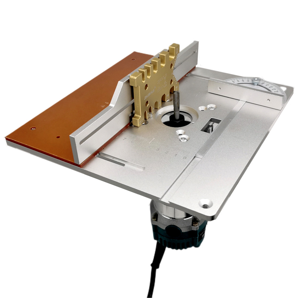 Router Table Insert - แผ่นไม้ไฟฟ้าสำหรับกัดโต๊ะอลูมิเนียมพร้อมโต๊ะปรับระดับวัดองศาโต๊ะเลื่อยไม้
