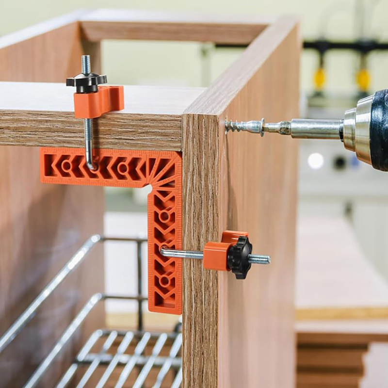 Angle Clamp 90 - 3/4/6/8 นิ้ว 90 ° ตัวหนีบยึดมุมฉากสำหรับงานไม้ คลิปยึดอเนกประสงค์