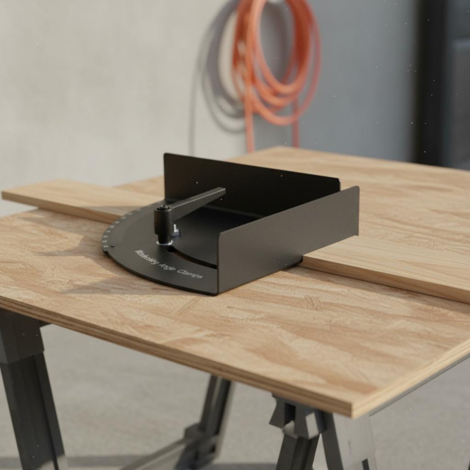 Angle Clamp 90 - ไม้บรรทัดวัดมุม 45 90 180 องศา พร้อมตัวหนีบไม้สำหรับงานช่างไม้