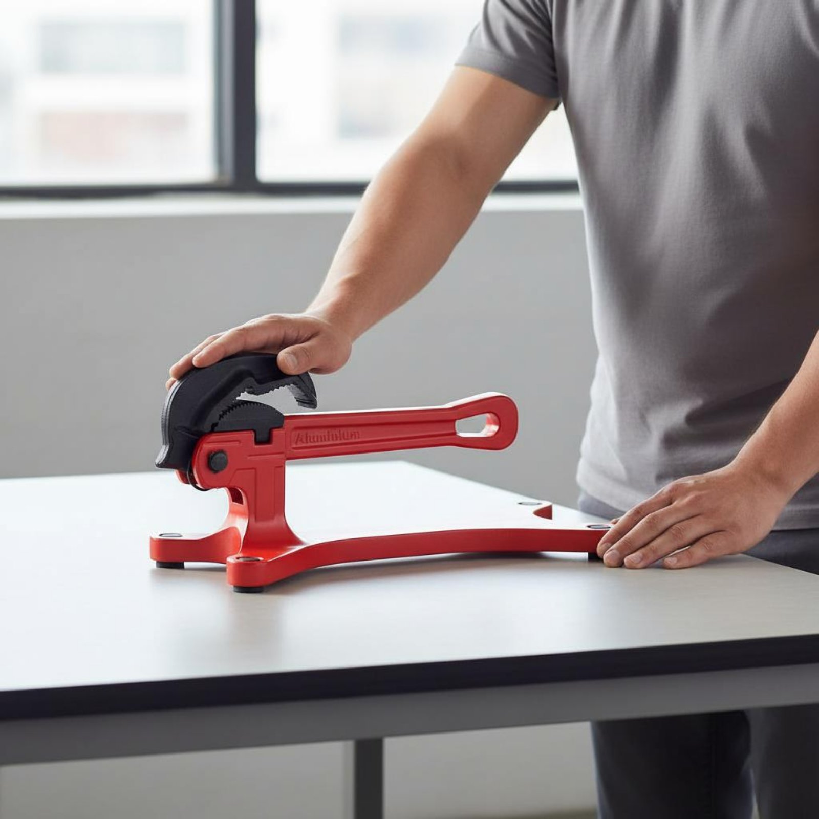 Workshop Hand Tools - ประแจจับท่อแบบล็อคตัวเอง ประแจจับท่อแบบปรับได้เองแบบพกพา เครื่องมือช่าง งานหนัก ฟันกันลื่น สำหรับงานในโรงงาน
