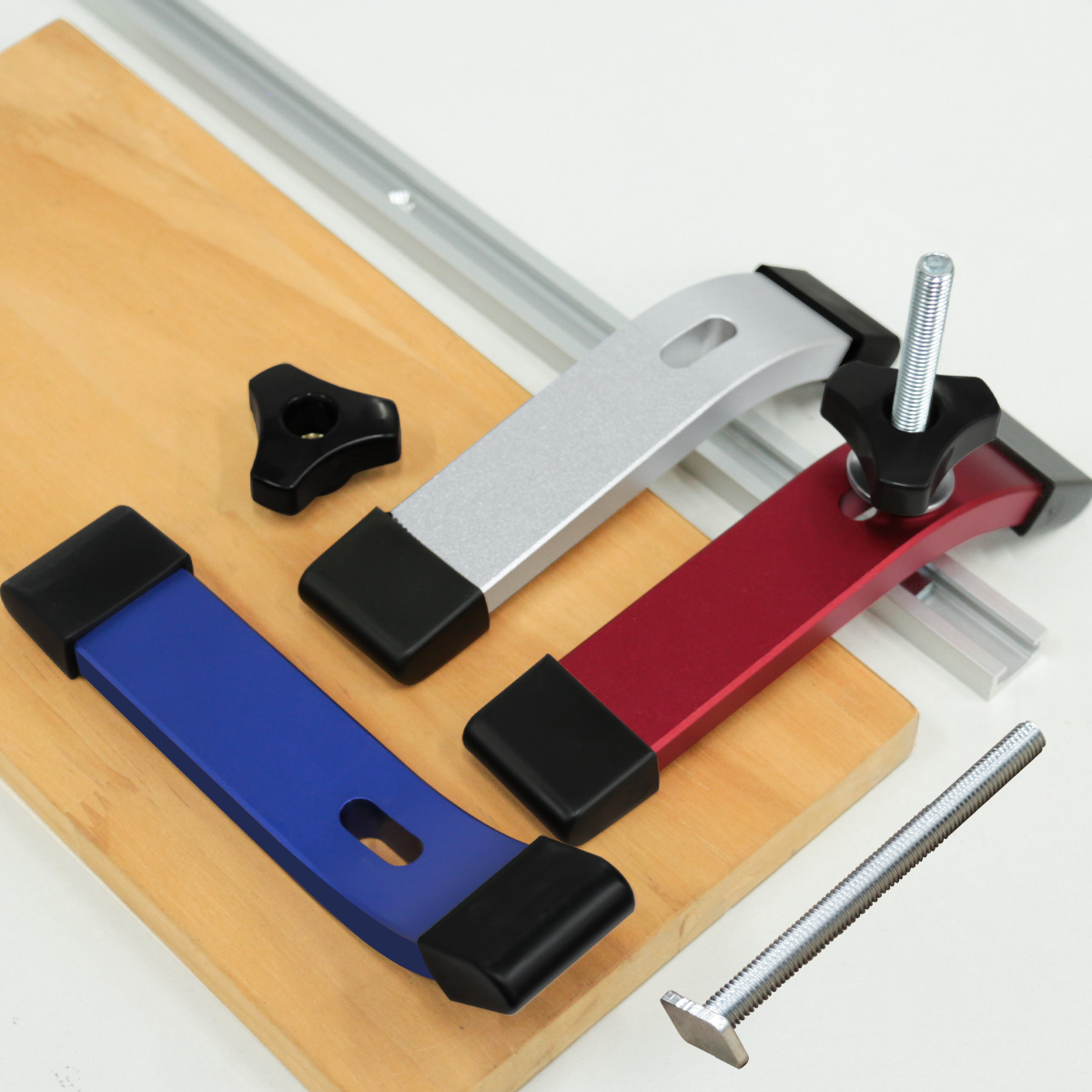 Router Table Insert - ตัวหนีบ T-Track 1 ชิ้น อุปกรณ์อเนกประสงค์สำหรับงานไม้ ตัวหนีบรางเลื่อยวงเดือน