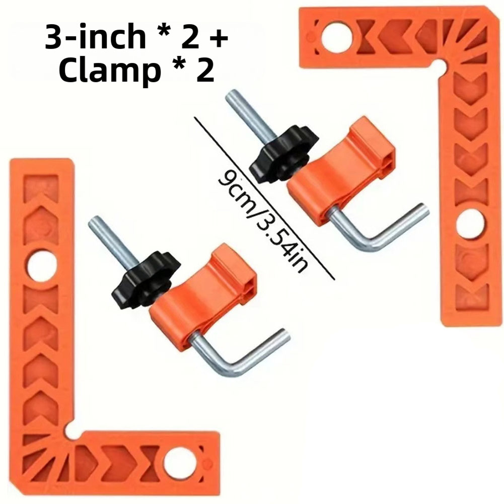 Angle Clamp 90 - ไม้บรรทัดวัดมุมฉาก 90 องศา ชุดตัวหนีบมุมสำหรับงานไม้ สำหรับประกอบเฟอร์นิเจอร์และเครื่องมือวัดสำหรับงานก่อสร้าง
