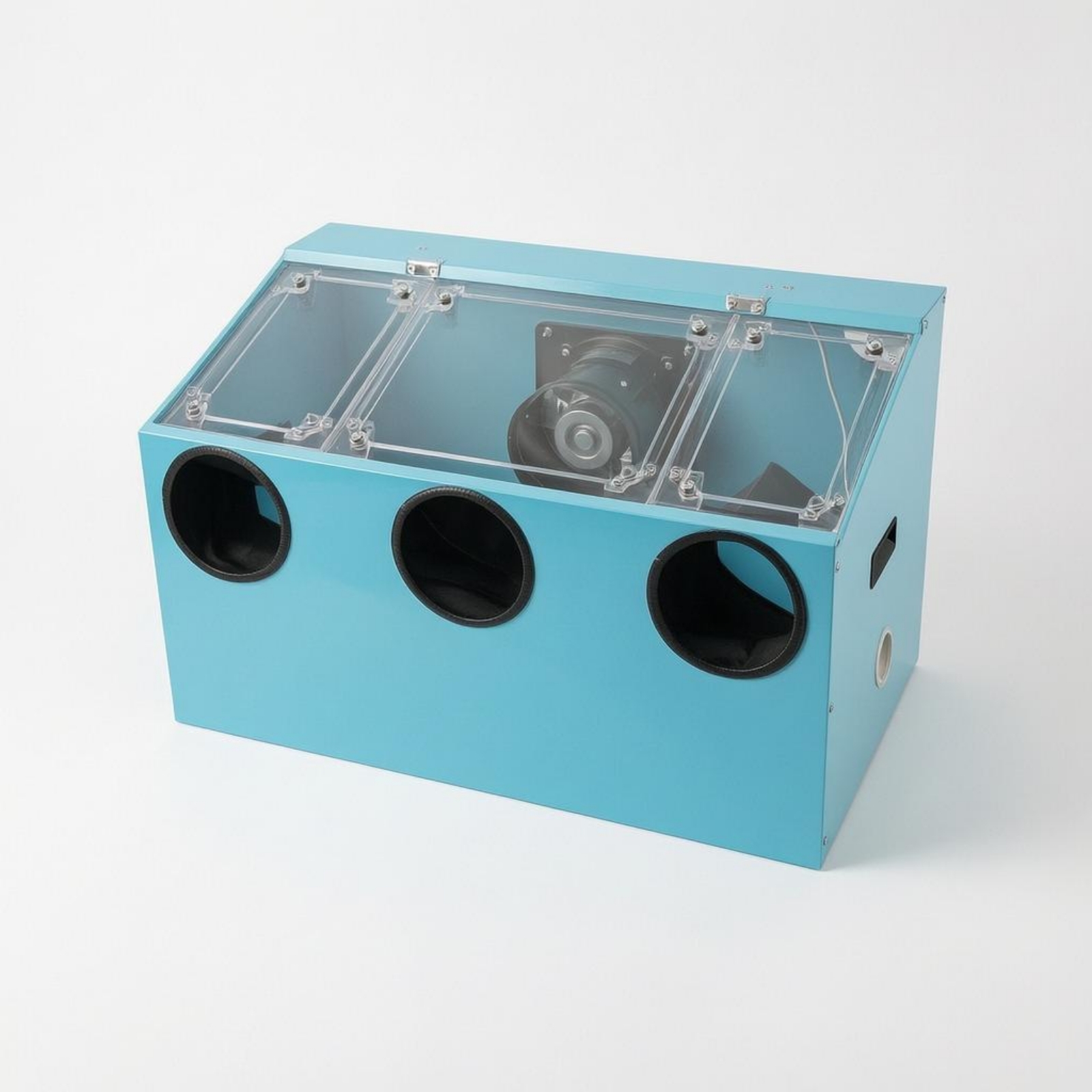 Workshop Tools Cabinet - กล่องเก็บฝุ่นแบบปิดสนิท อะคริลิกใส กล่องครอบเครื่องเจียร กล่องเก็บฝุ่นขัดเงา พร้อมที่จับด้านข้าง อุปกรณ์สำหรับโรงงาน
