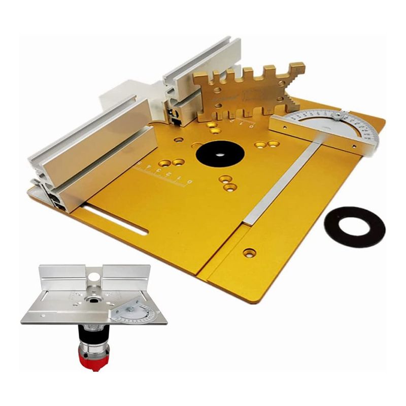 แผ่นอะลูมิเนียมเสริมสำหรับโต๊ะ - Router Table Insert บทวิจารณ์และราคา