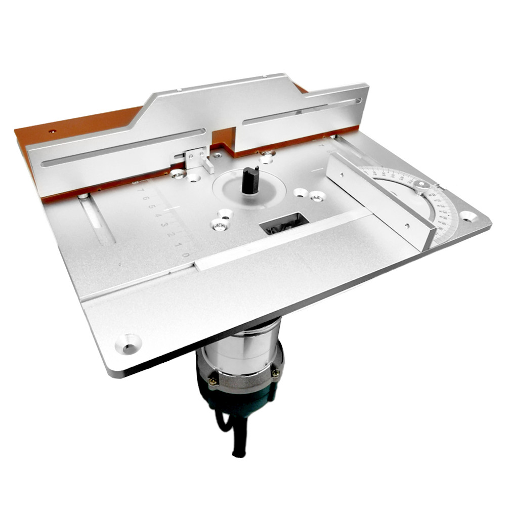 แผ่นไม้ไฟฟ้าสำหรับกัดโต๊ะอลูมิ - Router Table Insert บทวิจารณ์และราคา