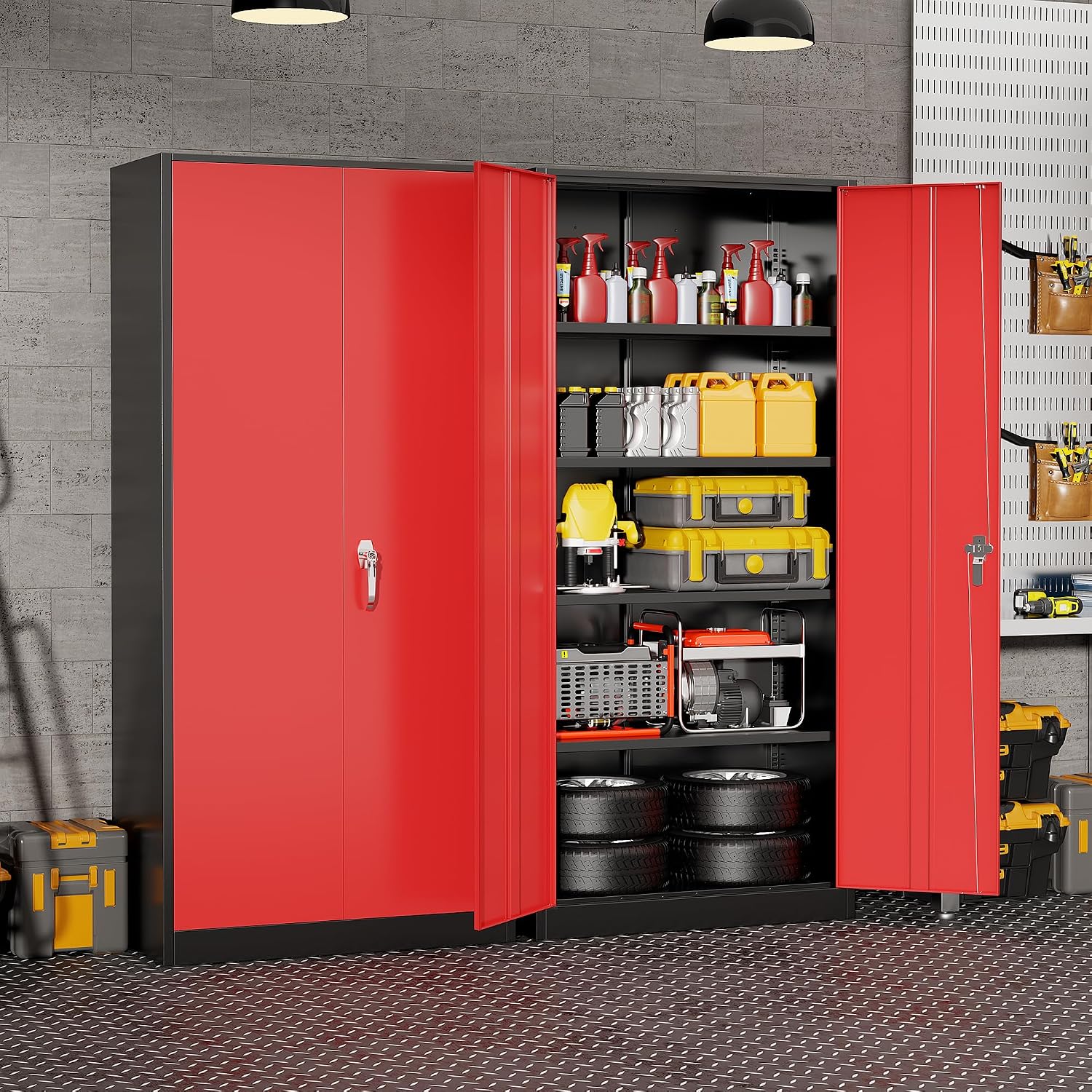 ตู้เก็บของโลหะสำหรับงานหนัก, ต - Workshop Tools Cabinet บทวิจารณ์และราคา