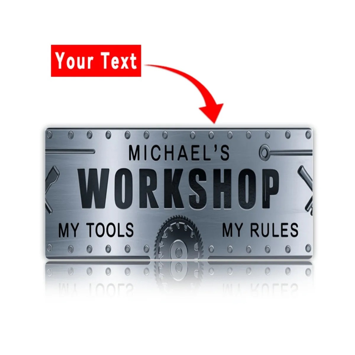ป้ายอลูมิเนียมสำหรับเวิร์คช็อป - Tools In Metal Workshop บทวิจารณ์และราคา