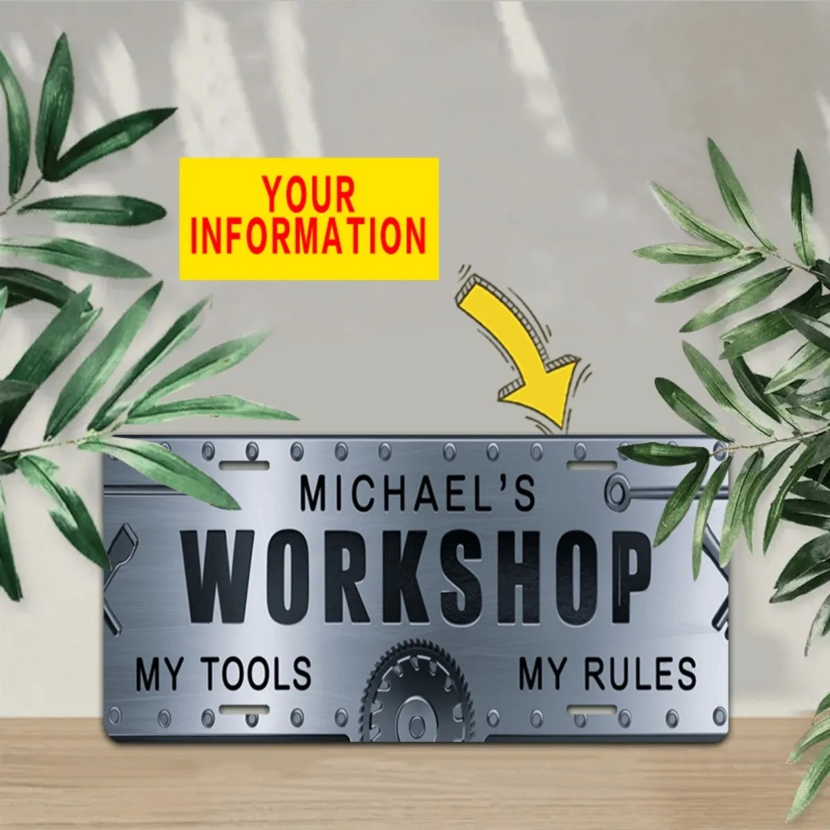 ป้ายอลูมิเนียมสำหรับเวิร์คช็อป - Tools In Metal Workshop บทวิจารณ์และราคา