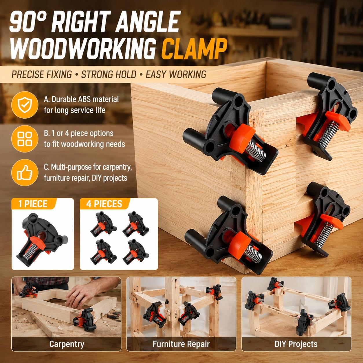 ชุดอุปกรณ์ยึดมุมฉาก 90 องศา สำ - Angle Clamp 90 บทวิจารณ์และราคา