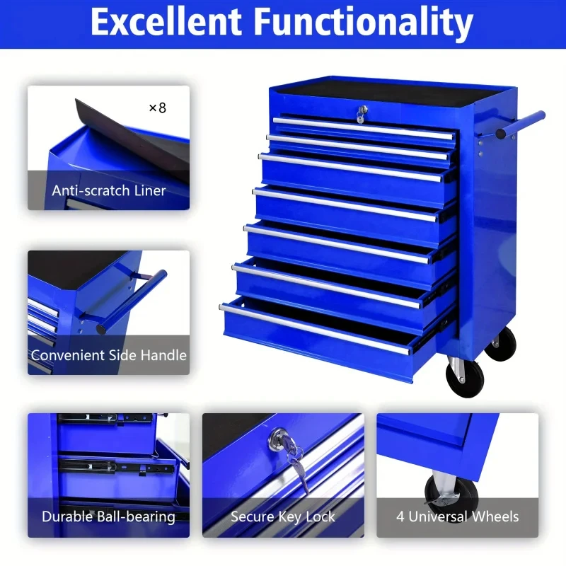รถเข็นเครื่องมืออเนกประสงค์สีน - Workshop Tools Cabinet บทวิจารณ์และราคา