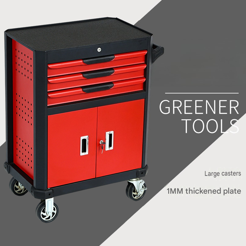 รถเข็นเครื่องมือแบบหลายลิ้นชัก - Workshop Tools Cabinet บทวิจารณ์และราคา