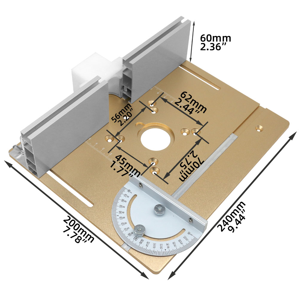 C8 อลูมิเนียม Router Table ใส่ - Router Table Insert บทวิจารณ์และราคา