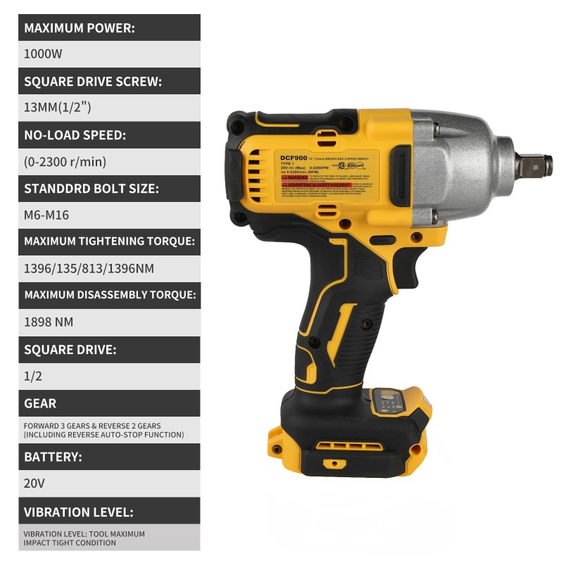 ประแจบล็อกไร้สายแรงบิดสูง รุ่น - Tools Use In The Workshop บทวิจารณ์และราคา